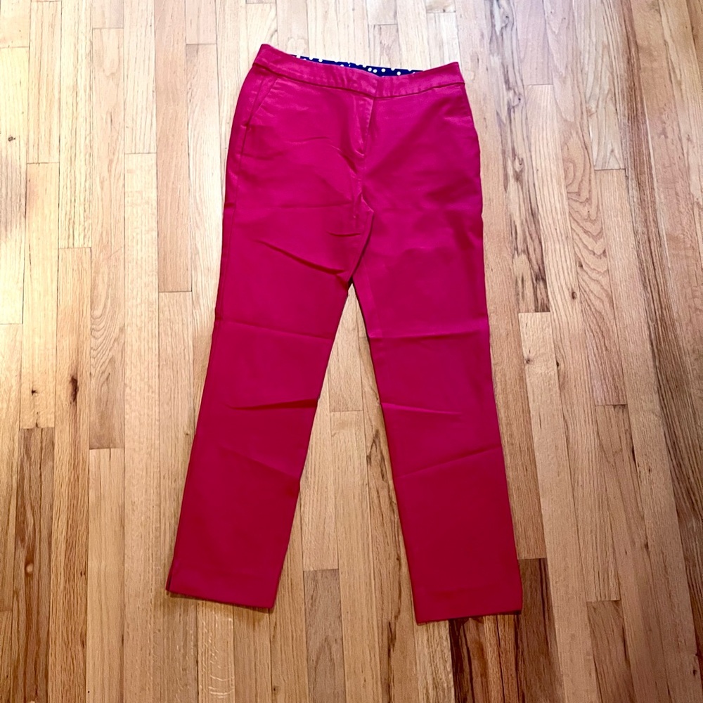 Boden Red US 8L Ankle Chino Trousers